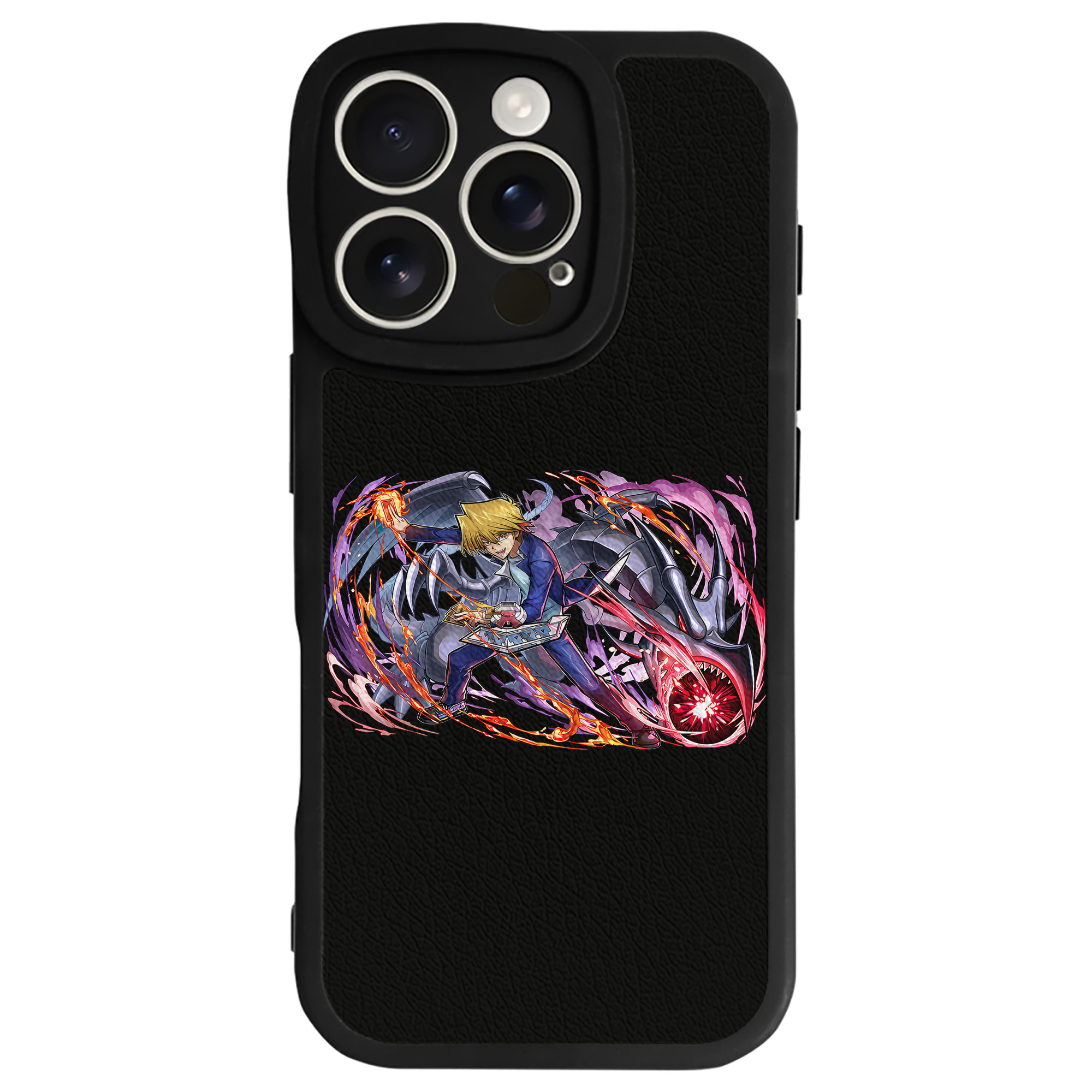 （画像用） 遊☆戯☆王 Yu-Gi-Oh! 【iPhone 16シリーズ対応】シリコンスマホケース（レザー調） 材質：シリコン